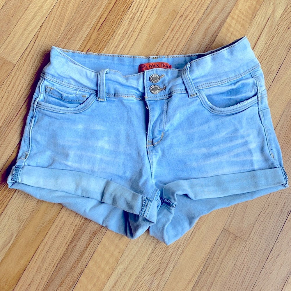 Wax Jean Butt I Love You jean shorts
